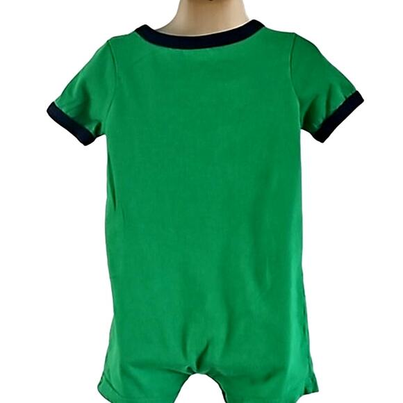 Carter's Baby Green Romper Basketball Short Sleeve Outfit Size 24M - Picture 3 of 7